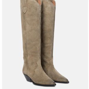 Isabel Marant Denvee Boots Suede Knee-high Tall Size: 7.5